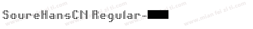 SoureHansCN Regular字体转换